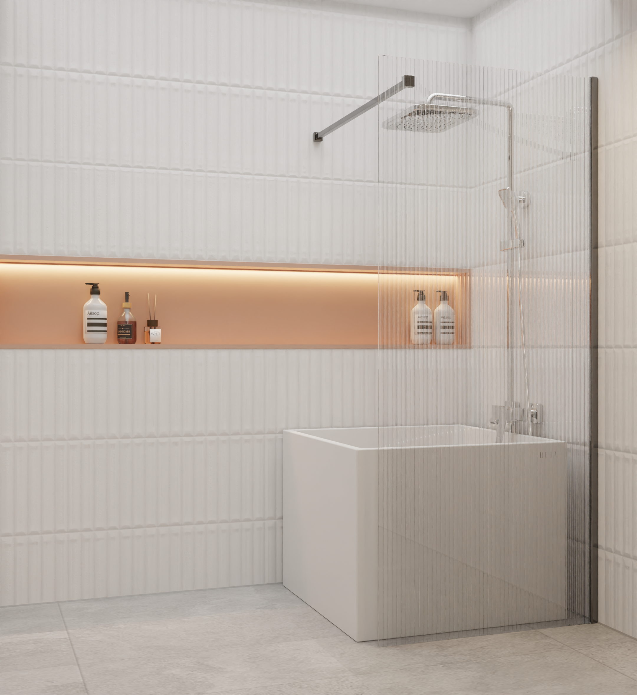 HERA Bathtub 1010, Portable HDB Bathtub in Square