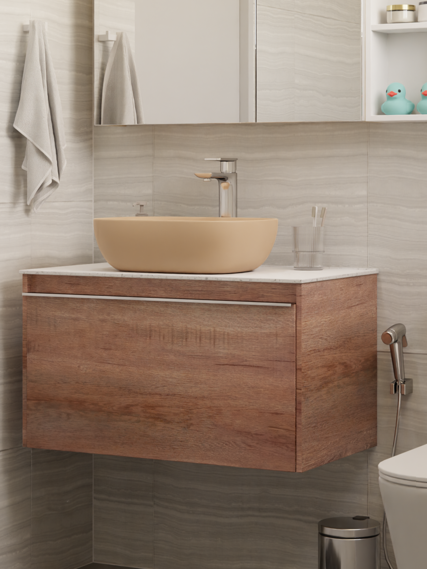 HERA 46 Vanity Cabinet Oakwood