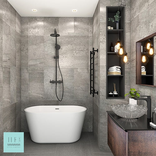 HERA Bathtub 1005, Oval Stand Alone | The Mini Bathtub for your Home Spa