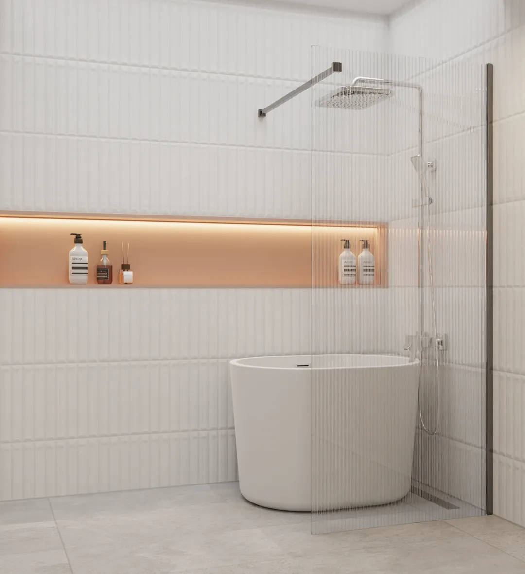 HERA Bathtub 1012 compact oval freestanding bathtub