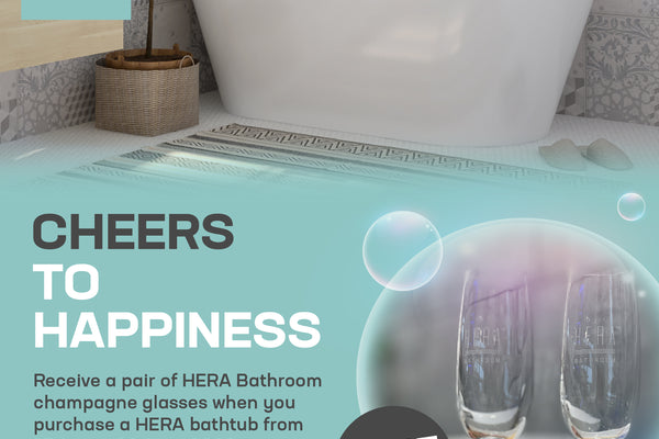 Giveaway: FREE HERA Bathroom Champagne Glass Set
