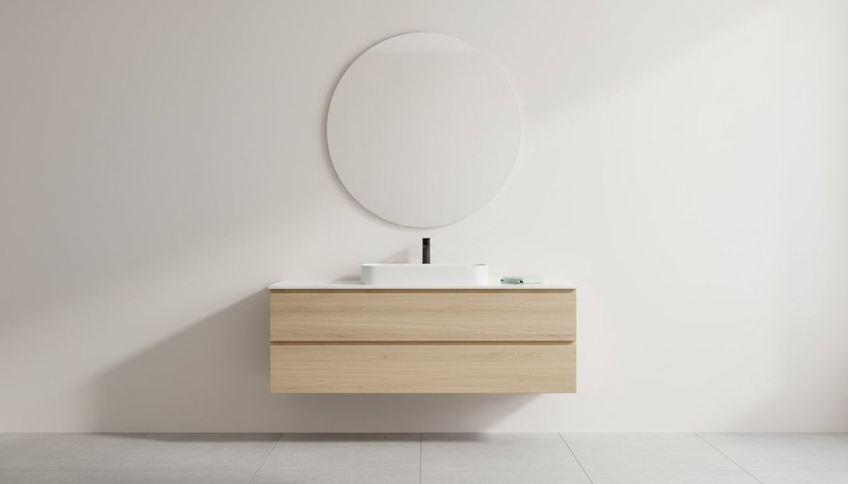 Wall Mounted Vanity Cabinets: The Secret to a Serene & Spacious Bathroom