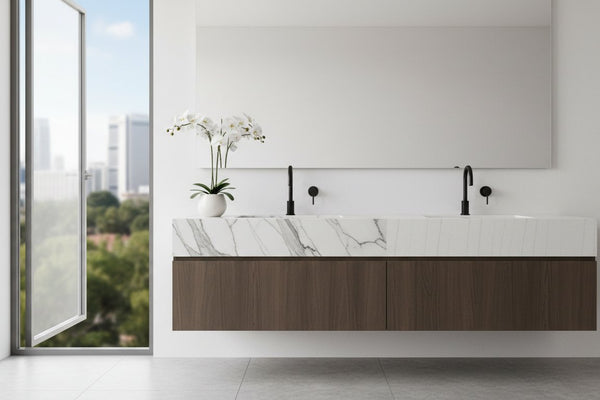 Quartz Vanity Top vs Marble: Crafting Your Elegant Bathroom Sanctuary