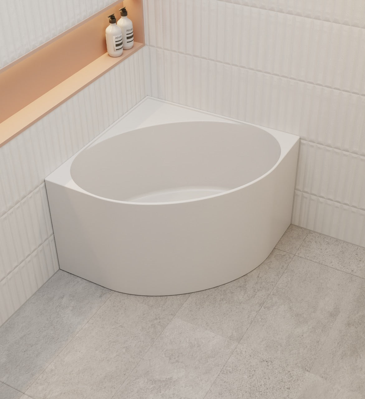 HERA Bathtub 1011, Portable Corner Bathtub