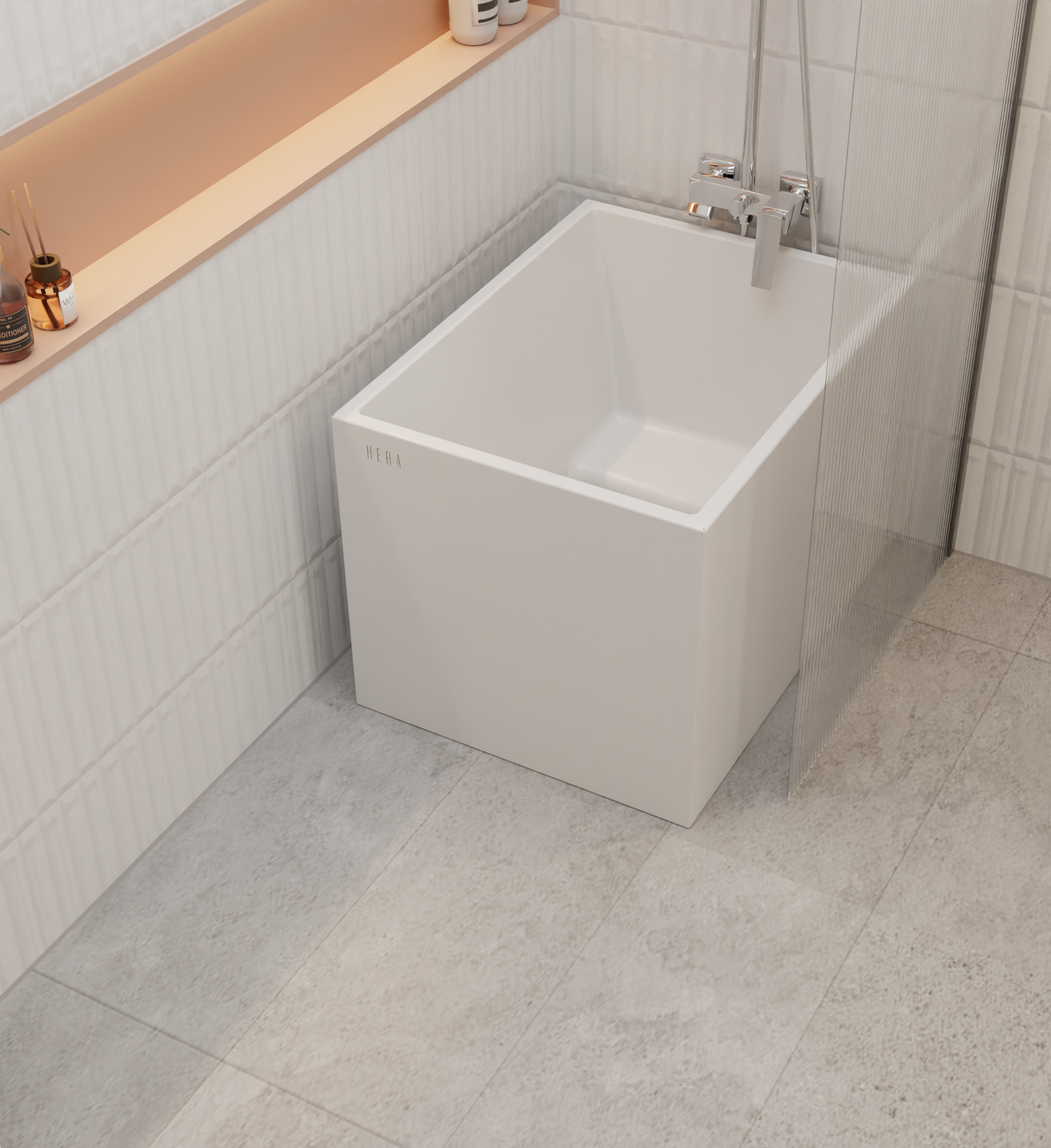 HERA Bathtub 1009, Rectangular Stand Alone