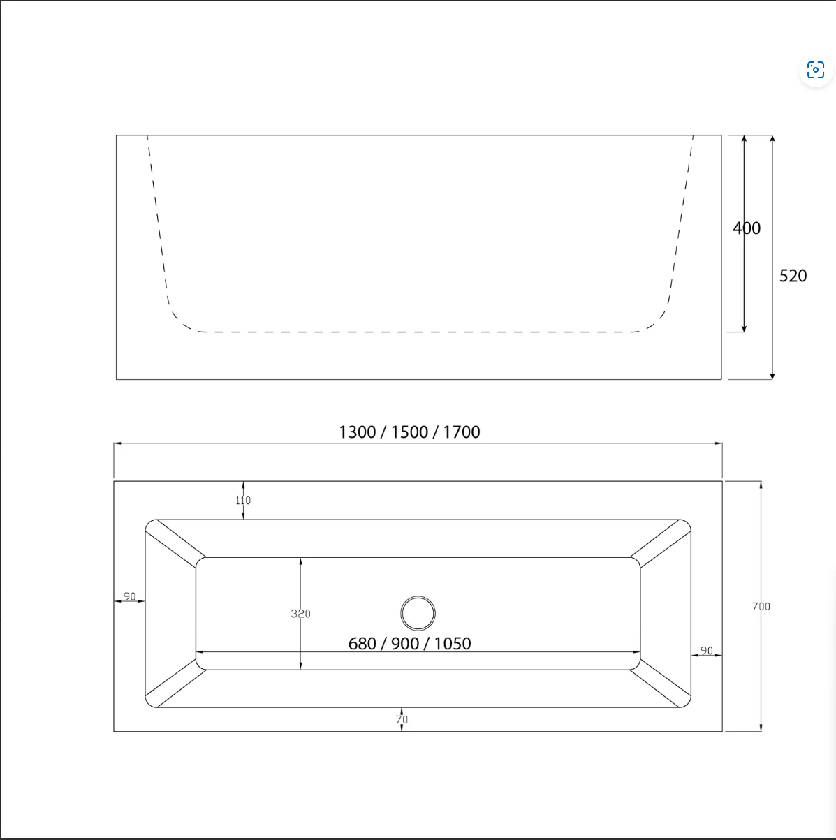 HERA Bathtub 1028 RECTANGULAR Wall To Wall Sealed Up Stand Alone | The Mini Bathtub for your Home Spa