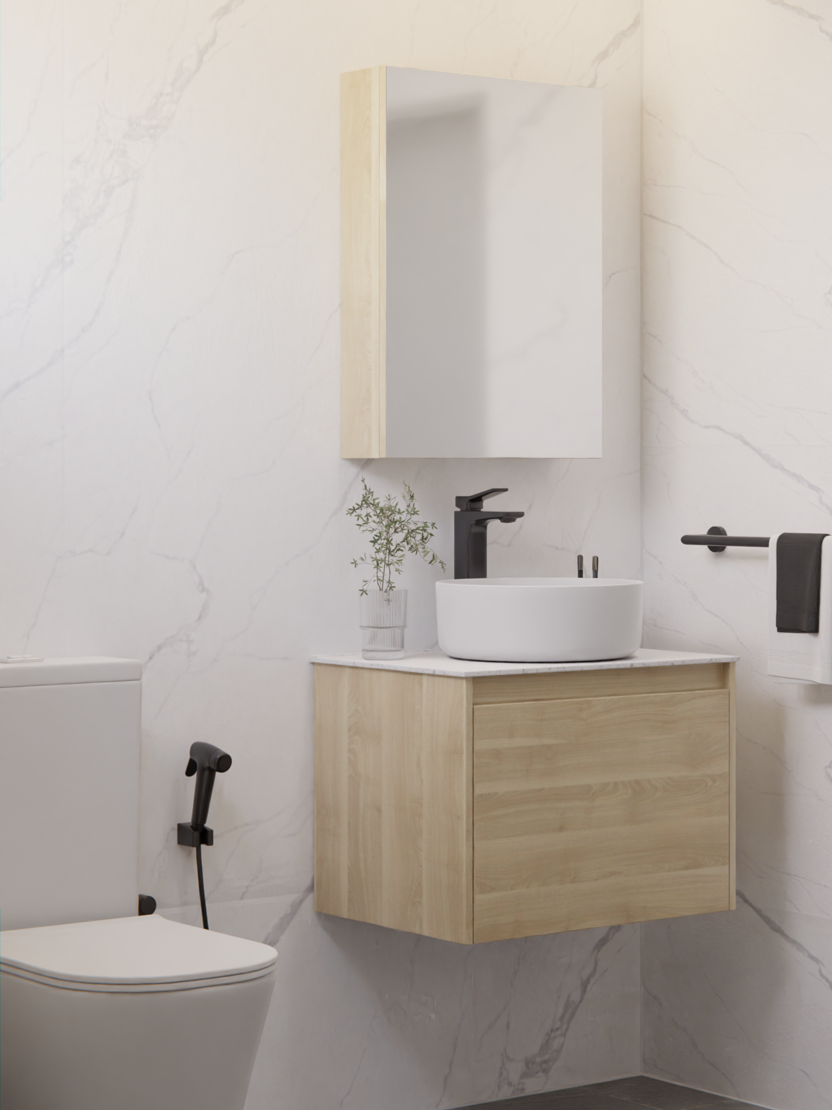 HERA Mirror Cabinet Birch 5070MC-2-D104