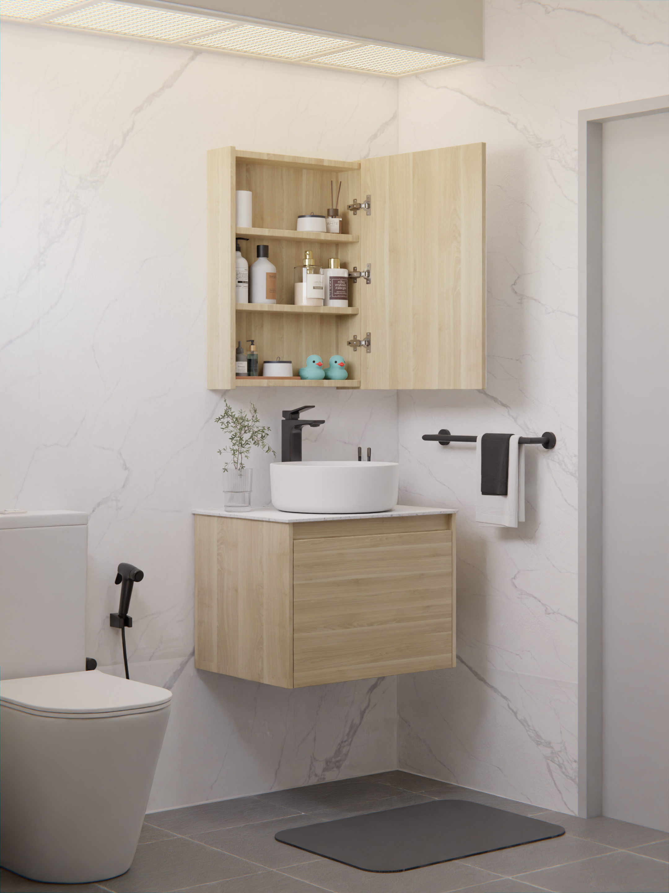 HERA Mirror Cabinet Birch 5070MC-2-D104