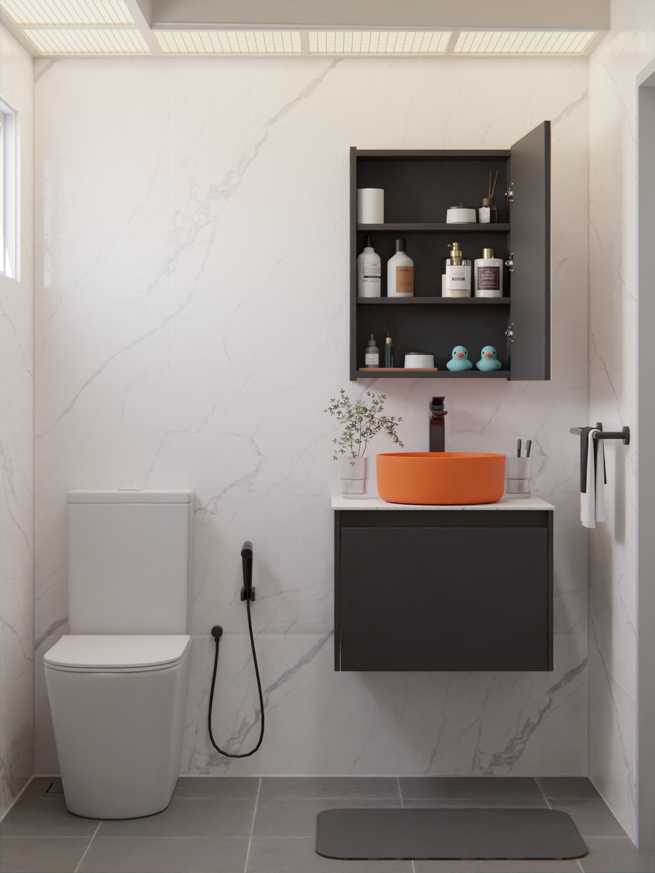 HERA Mirror Cabinet Graphite 5070MC-2-G