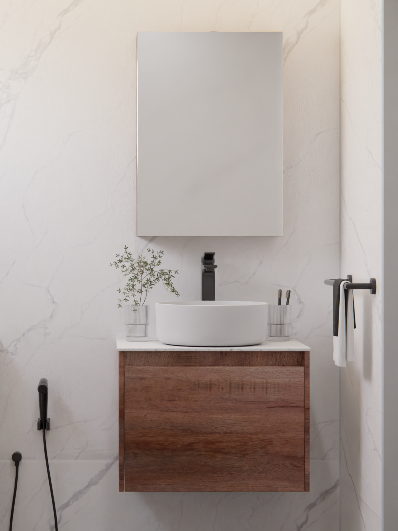 HERA Mirror Cabinet Oakwood 5070MC-2-O