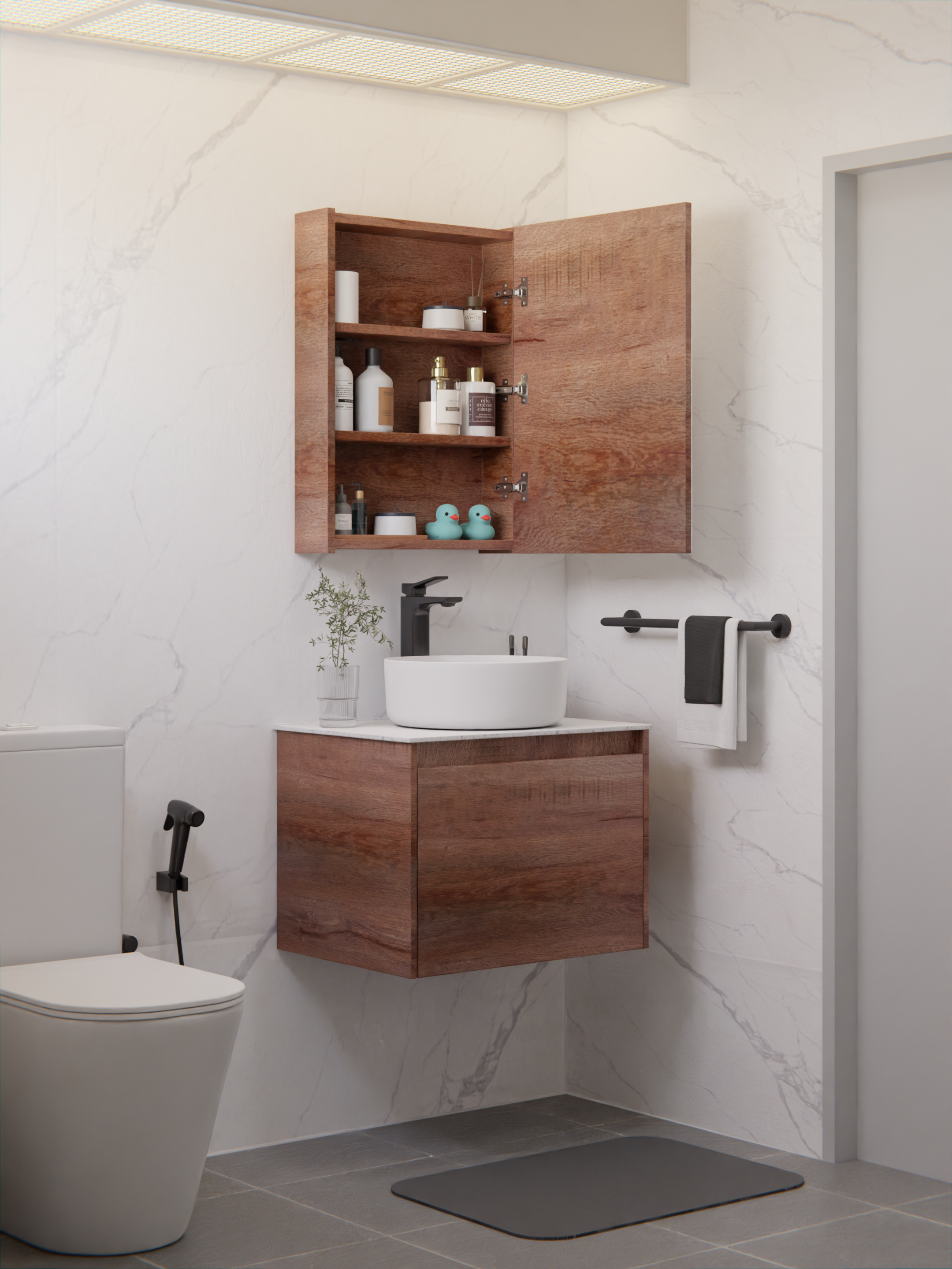 HERA Mirror Cabinet Oakwood 5070MC-2-O