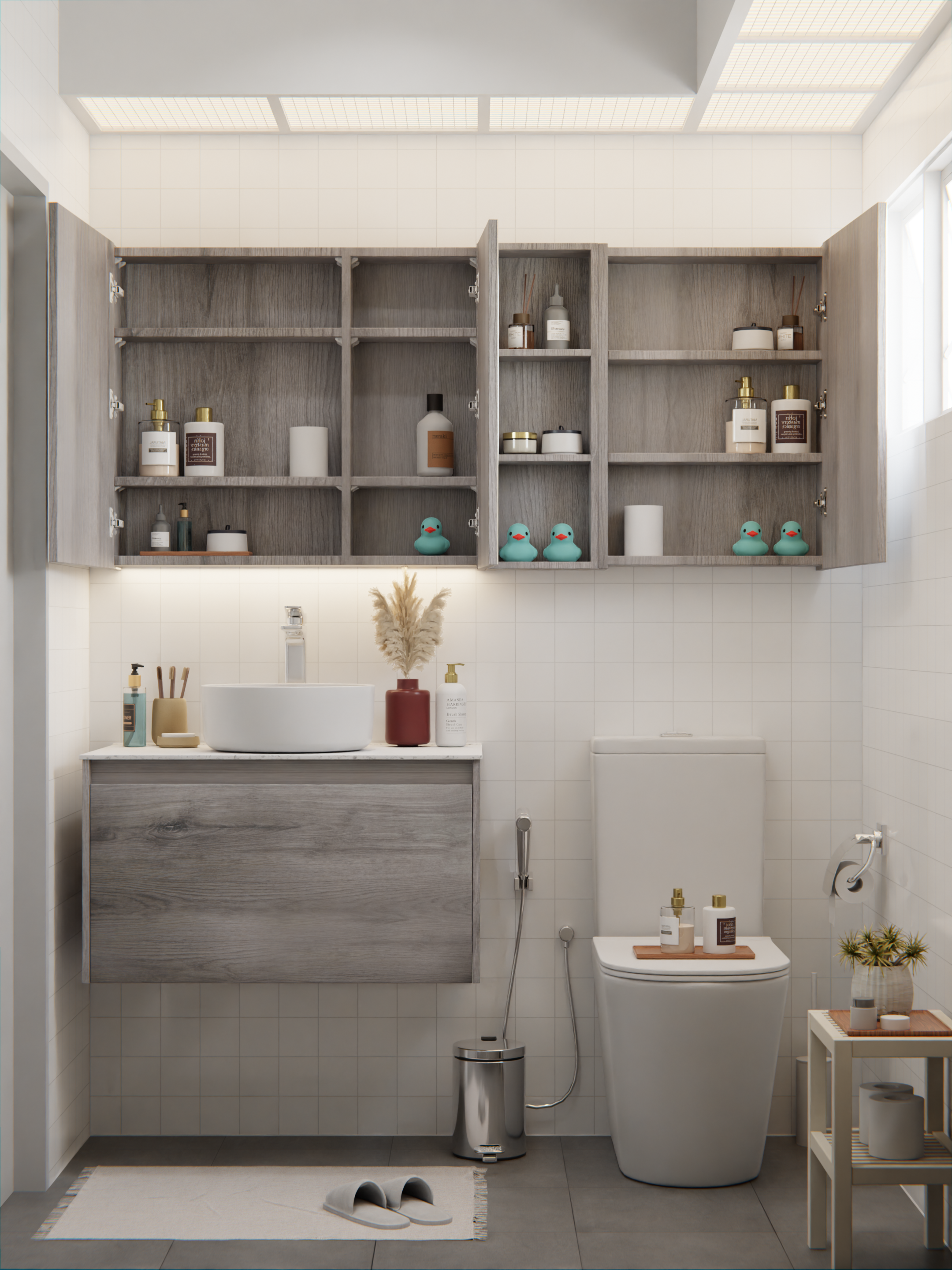 HERA 46 Vanity Cabinet Charcoal Ash