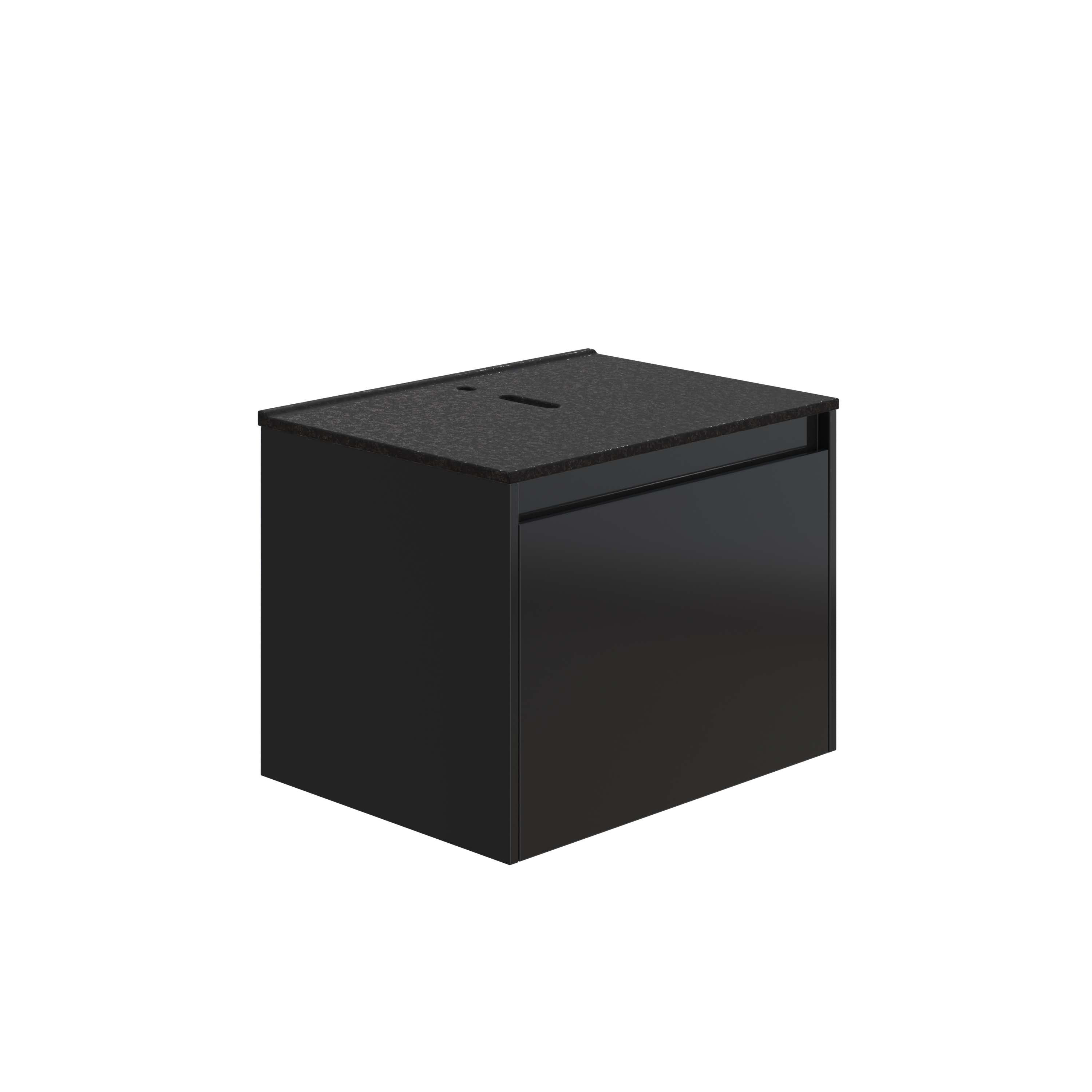 HERA 46 Vanity Cabinet Matt Black
