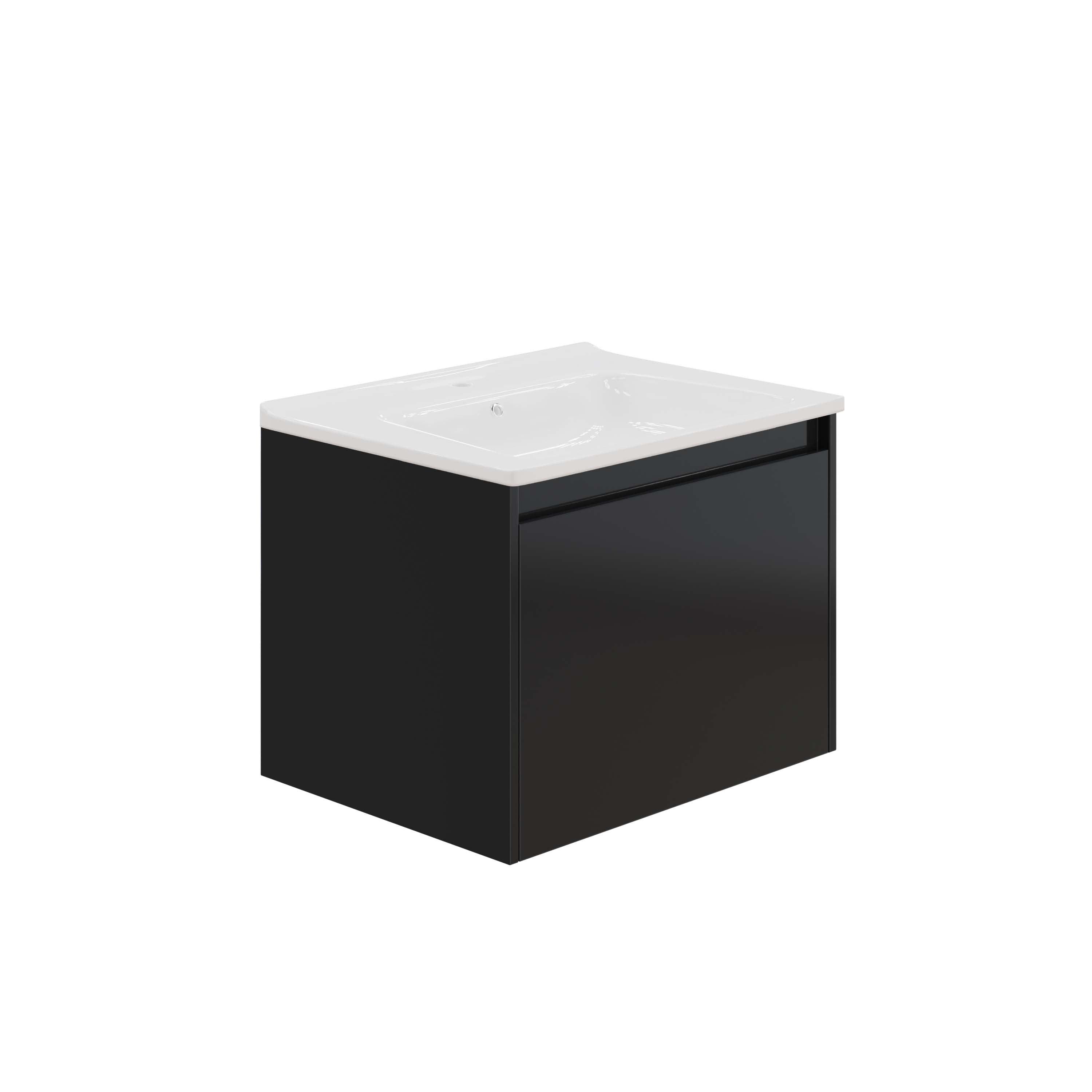 HERA 46 Vanity Cabinet Matt Black