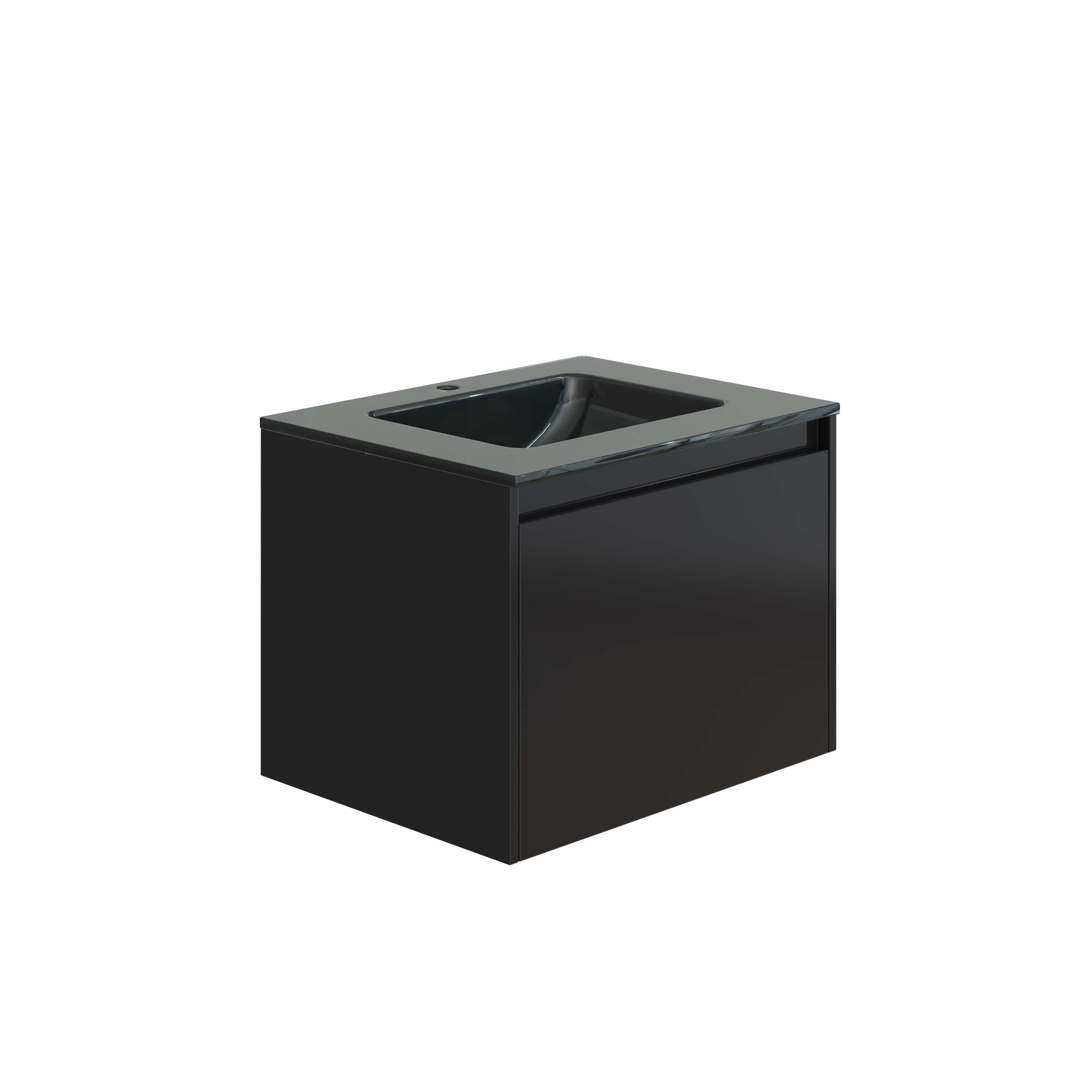 HERA 46 Vanity Cabinet Matt Black