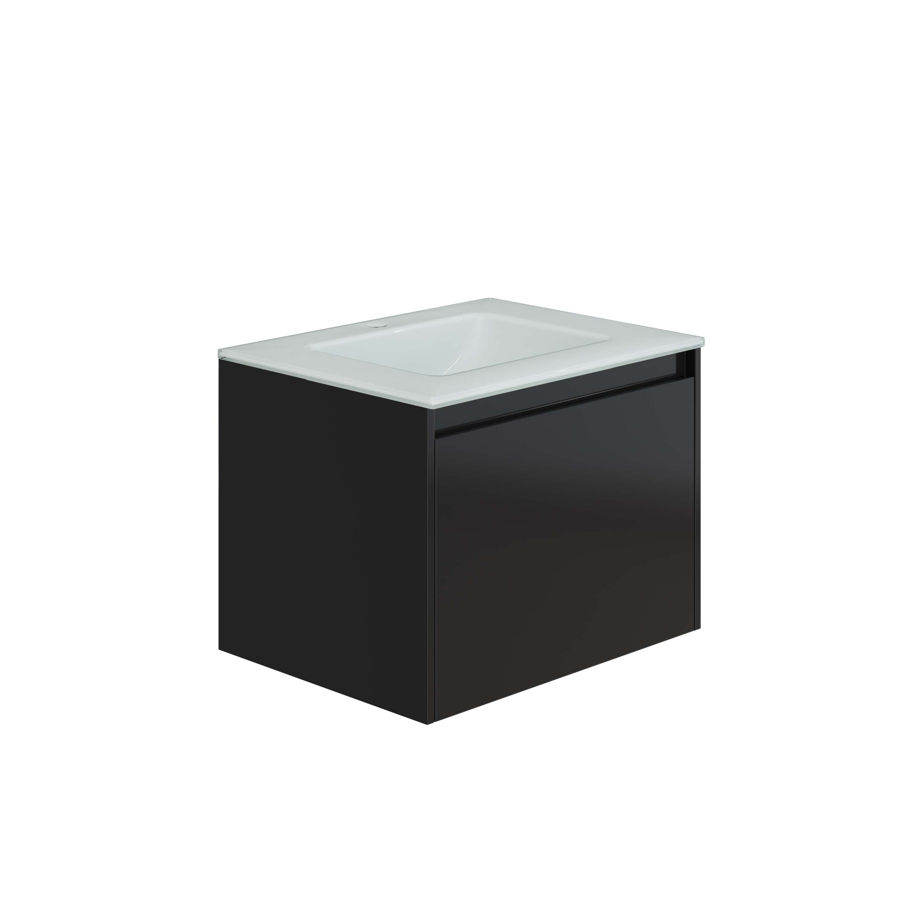 HERA 46 Vanity Cabinet Matt Black