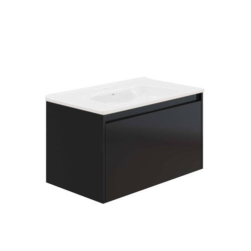 HERA 46 Vanity Cabinet Matt Black