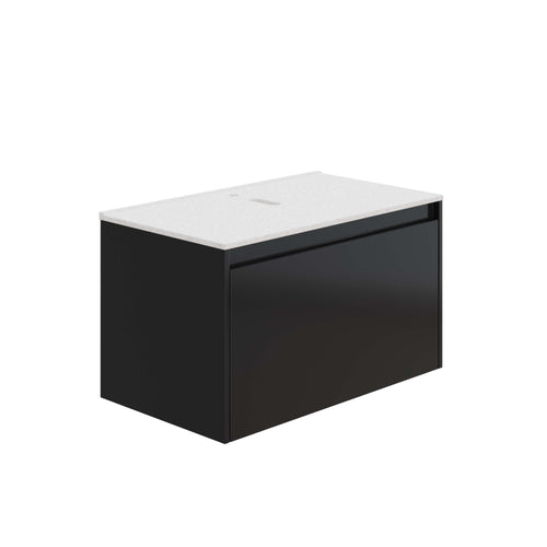 HERA 46 Vanity Cabinet Matt Black