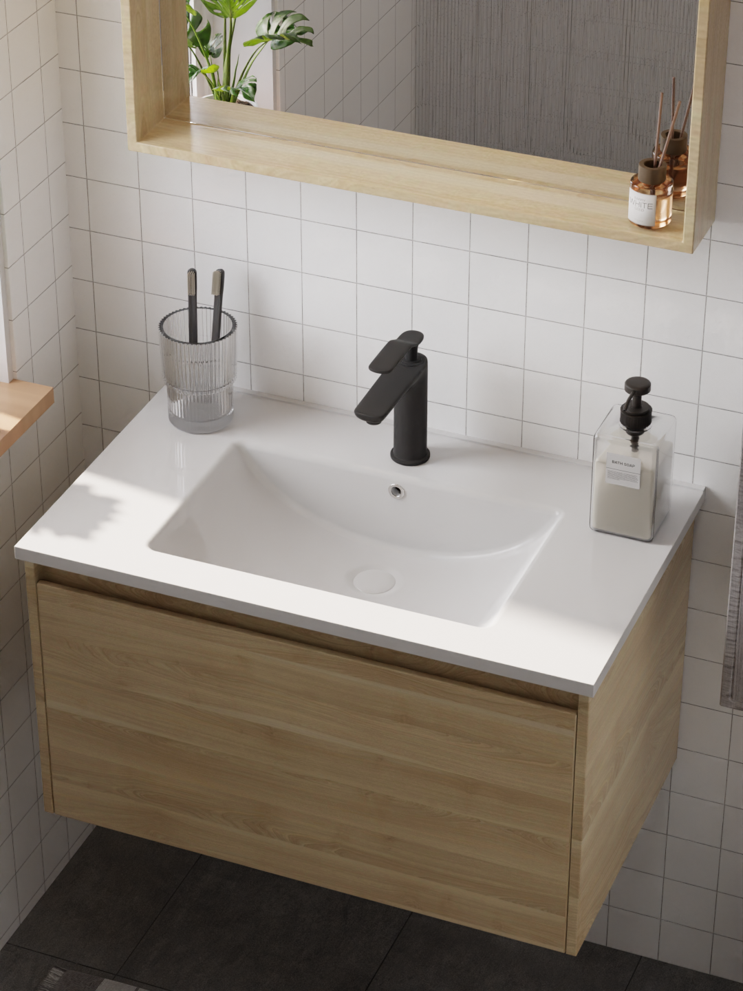 HERA Single-lever Basin Mixer Tap 8101 Matt Black