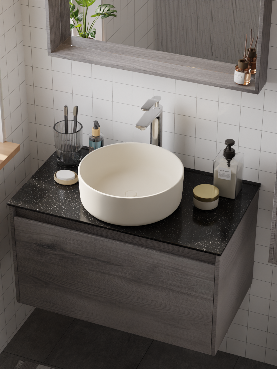 HERA Single-lever Basin Mixer Tap 8102 Chrome | Bathroom Faucet |Classic design for the traditional and classic look