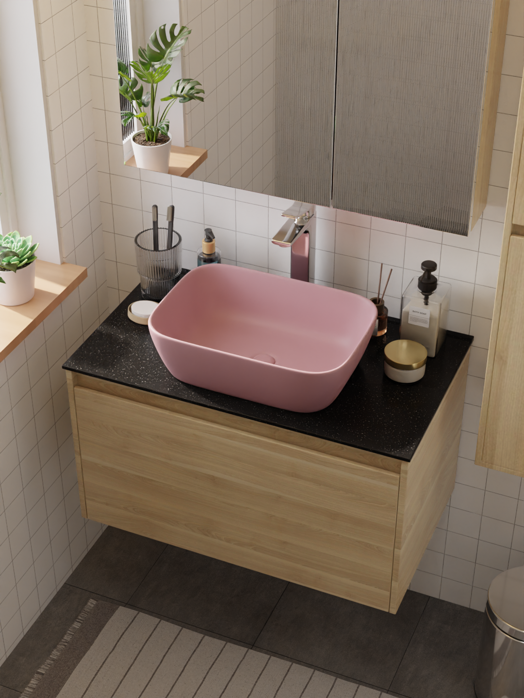 HERA Ceramic Basin Blush 9029-M214