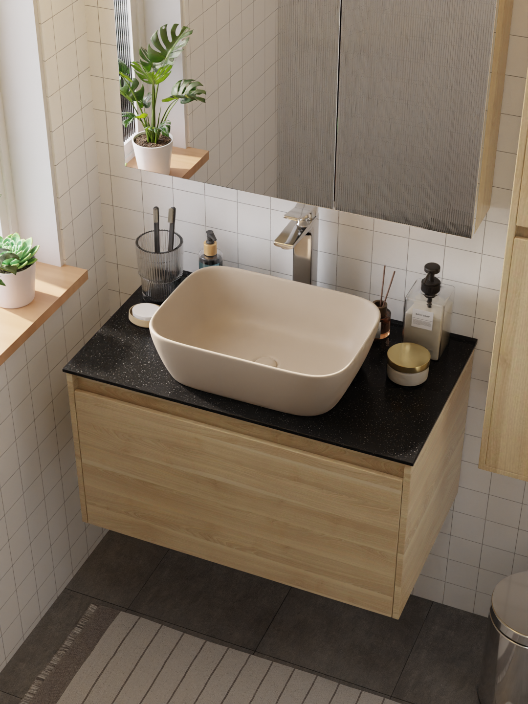 HERA Ceramic Basin Mocha 9029-M213