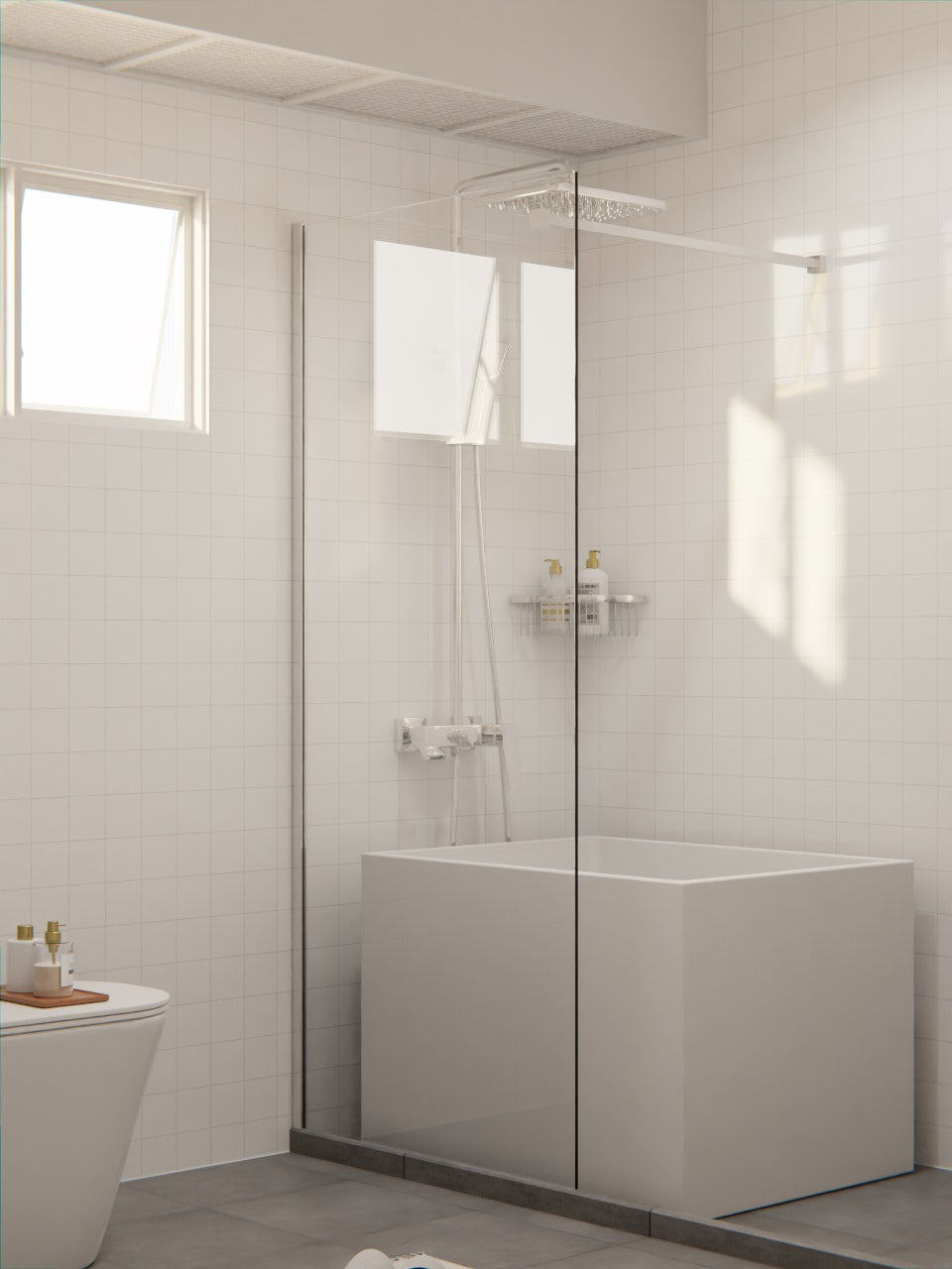 Tempered Glass Shower Screen 