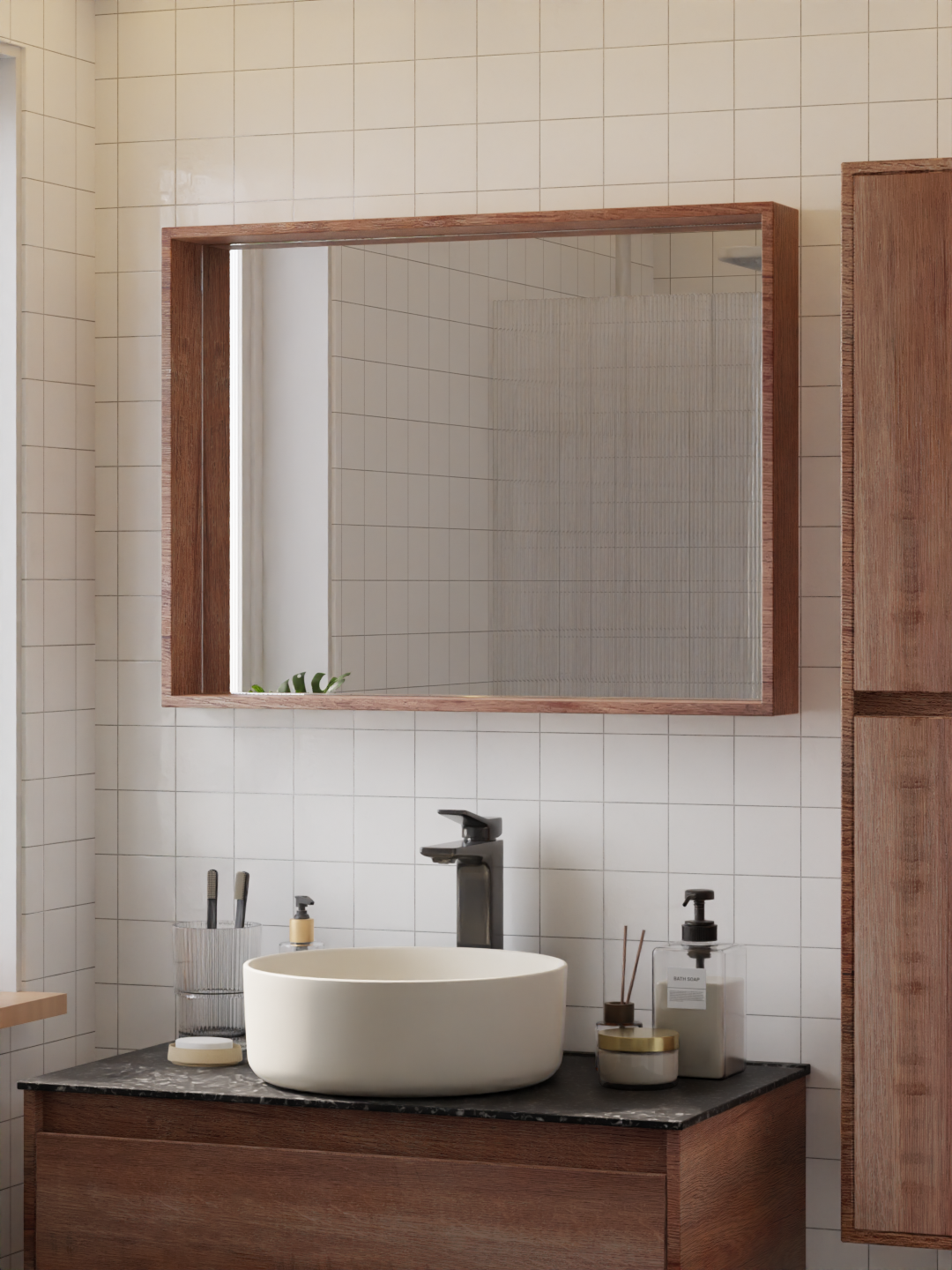 HERA Frame Mirror Oakwood 8060FM-O