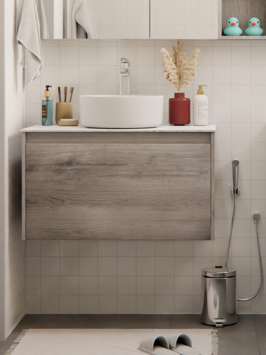 HERA 46 Vanity Cabinet Charcoal Ash