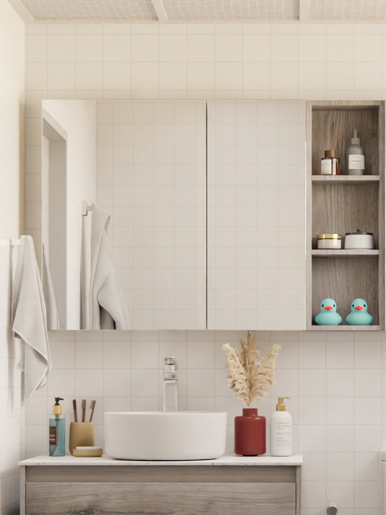 HERA 46 Vanity Cabinet Charcoal Ash