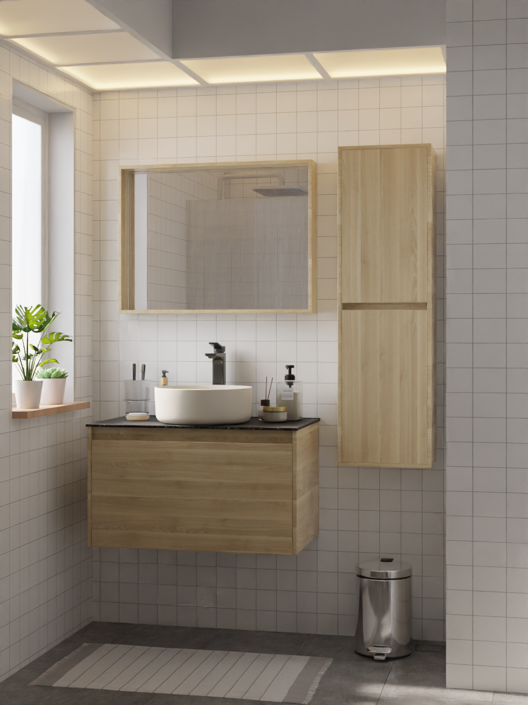 HERA Frame Mirror Birch 8060FM-D104