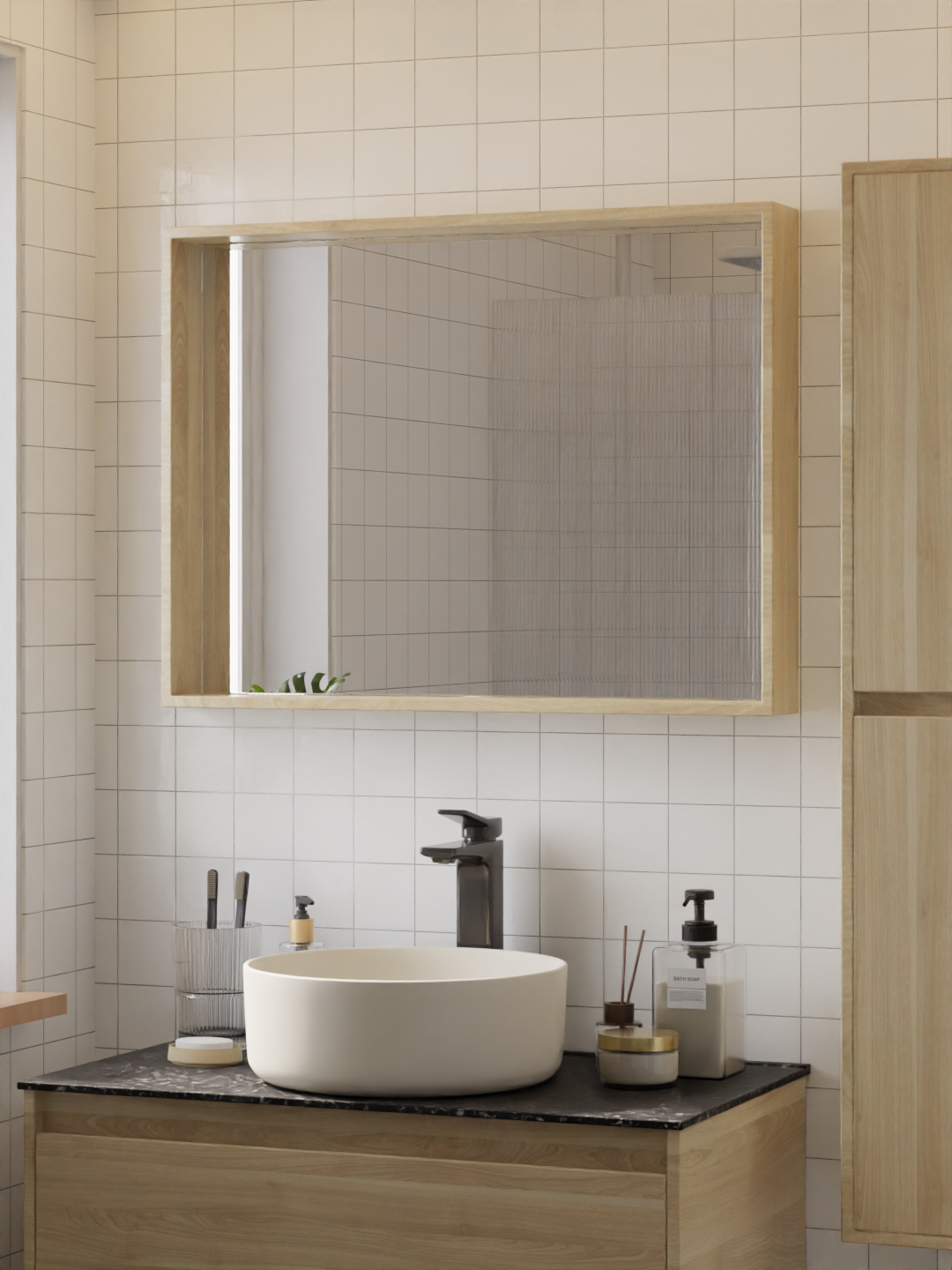 HERA Frame Mirror Birch 8060FM-D104