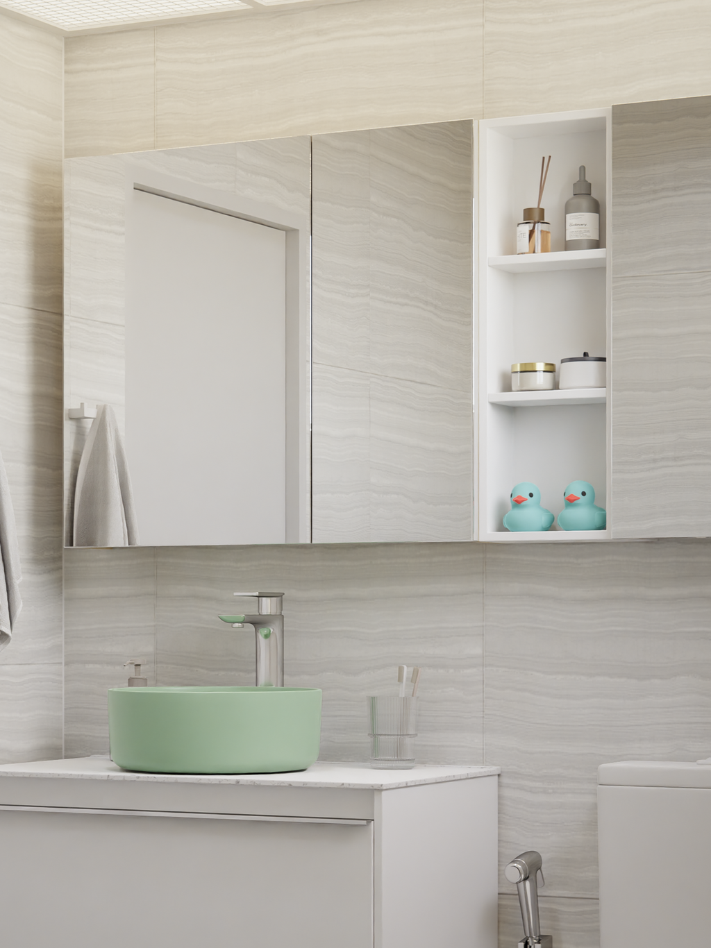 HERA 46 Vanity Cabinet Blanco