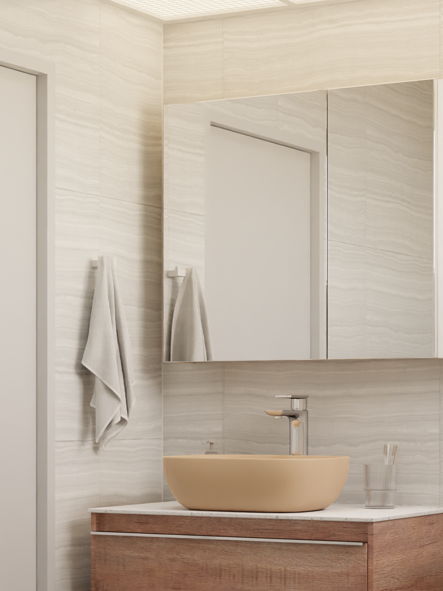 HERA 46 Vanity Cabinet Oakwood