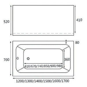 HERA Bathtub 1008, Cut and Seal Bathtub