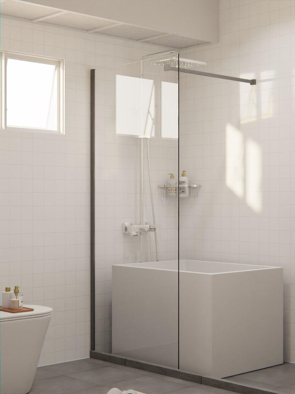 Tempered Glass Shower Screen 