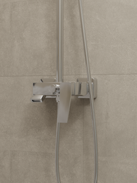 HERA Rainshower System with Single-lever Shower Mixer Set 8303 Chrome