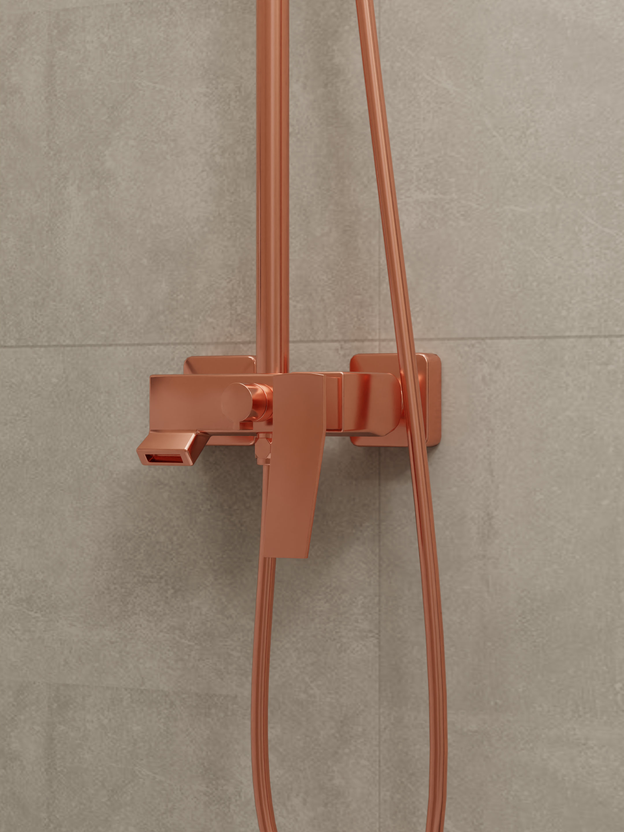 Single-lever Shower Mixer Set 8303 Rose Gold 