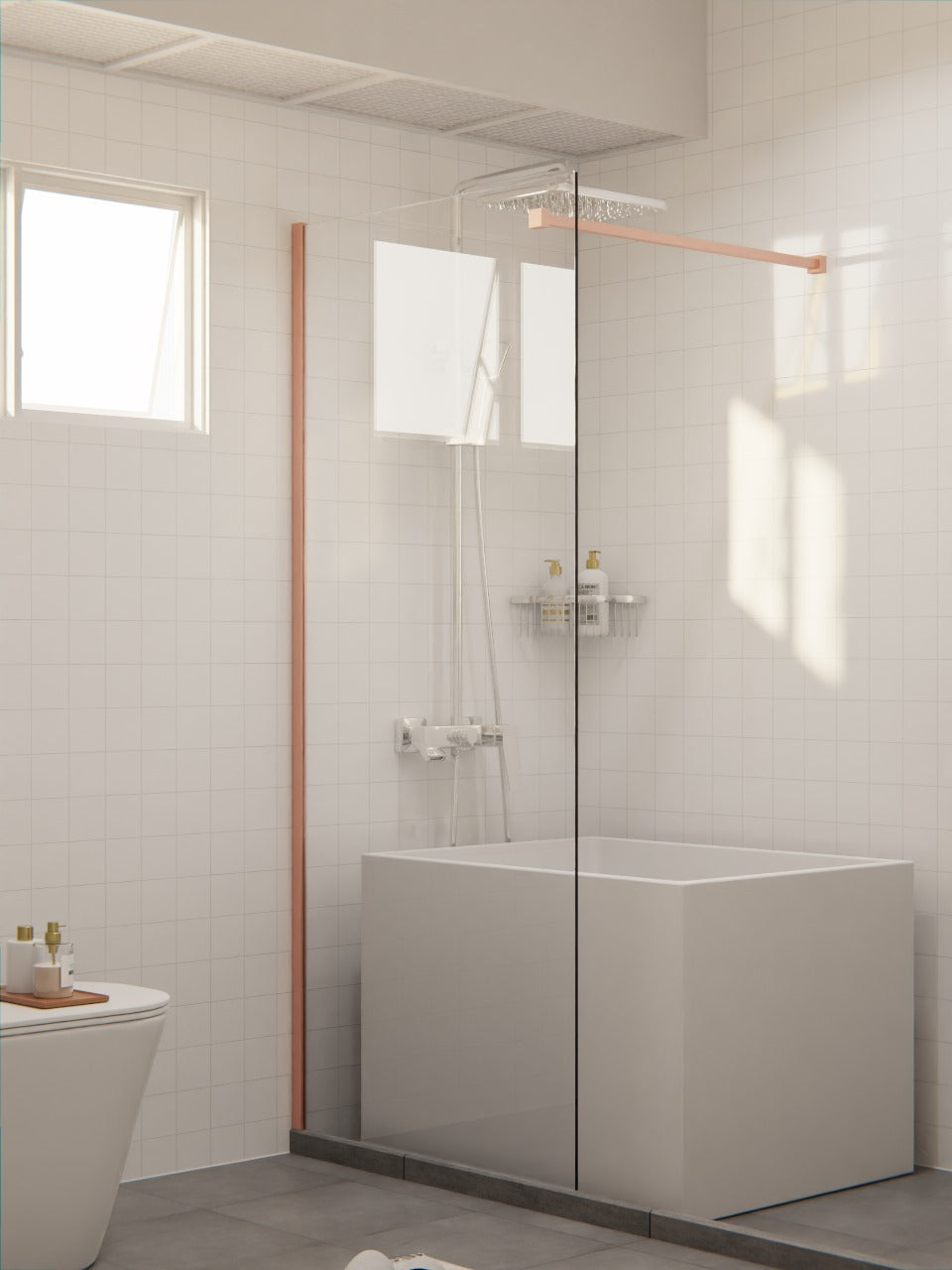 Tempered Glass Shower Screen 