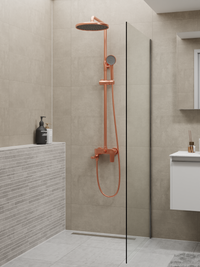 HERA Rainshower System with Single-lever Shower Mixer Set 8203 Rose Gold