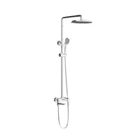 HERA Rainshower System with Single-lever Shower Mixer Set 8203 Chrome | Round Rain Shower Head