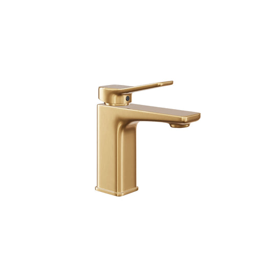 HERA Single-lever Basin Mixer Tap 8301 Matt Gold | Bathroom Faucet |Innovative lever design for a different look of a modern bathroom