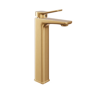HERA Single-lever Basin Mixer Tap 8302 Matt Gold | Bathroom Faucet |Innovative lever design for a different look of a modern bathroom