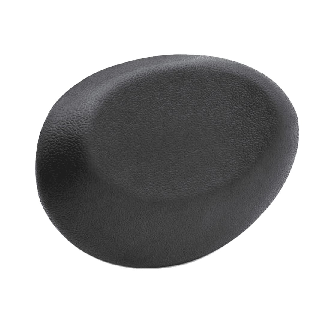 Bathtub Pillow Round, Black | Headrest, Compatible With Round and Oval Bathtubs - HERA Bathroom