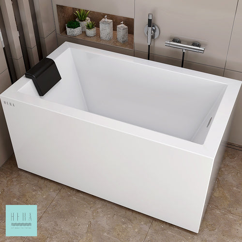 HERA Bathtub 1002, Portable Long Bath with Resting Pillow