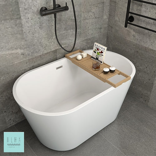 Freestanding Bathtub 1005, Oval Stand Alone | The Mini Bathtub for your Home Spa
