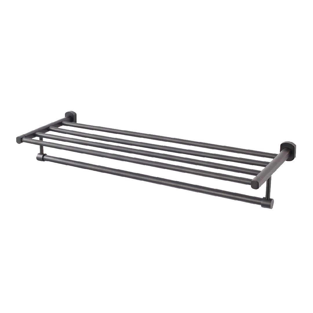 Double Towel Rack Matt Black Bathroom Accessories HERA Bathroom
