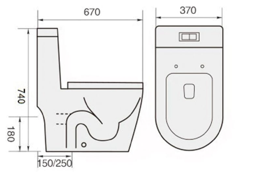 Wc-935 Water Closet (while Stock Lasts) - SaniQUO
