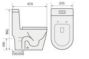 Wc-935 Water Closet (while Stock Lasts) - SaniQUO