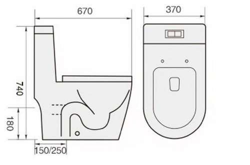 Wc-935 Water Closet (while Stock Lasts) - SaniQUO